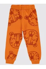 Bas de survêtement garçon 2-5 ans orange foncé - Lot