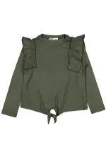 Girls Sweatshirt 6-9 Years Khaki - Package