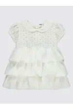 Bebek Jile ve Elbise 0-24 Ay Ekru - Paket