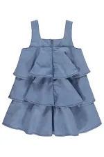 Kız Çocuk Jile ve Elbise 2-5 Yaş Mavi - Paket