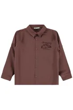 Boys' Shirt Set 6-9 Years Light Brown - Package