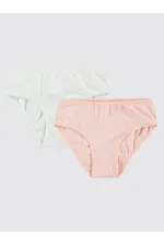 Culottes pour fille de 2 à 9 ans, écru-saumon - Paquet