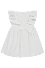 Ensemble combinaison et robe pour fille, 2-5 ans, blanc cassé - Emballage
