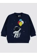 Bebek Sweatshirt 0-24 Ay Lacivert - Paket