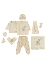 Baby Onesie Sets 0-24 Months Light Brown - Pack