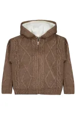 Gilet garçon 2-5 ans en vison chiné - Emballage