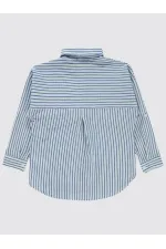 Kız Çocuk Gömlek 10-13 Yaş Mavi - Paket