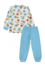 Erkek Çocuk Pijama Takımı 2-5 Yaş Turkuaz - Paket