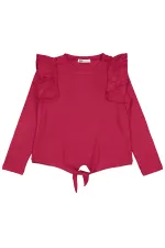 Kız Çocuk Sweatshirt 6-9 Yaş Kırmızı - Paket