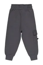 Boy's Tracksuit Bottoms 2-5 Years Old Anthracite - Pack Boy's Tracksuit Bottoms 2-5 Years Old Anthracite - Pack