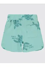 Erkek Çocuk Şort 2-5 Yaş Turkuaz - Paket