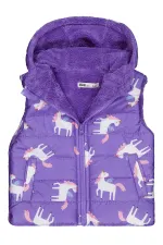 Kız Çocuk Yelek 2-5 Yaş Mor - Paket