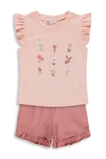 Kız Çocuk Takım 2-5 Yaş Somon-Açık Kiremit - Paket