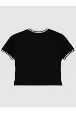 Lot de T-shirts noirs pour filles de 6 à 9 ans