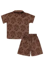 Erkek Çocuk Takım 2-5 Yaş Kahve - Paket