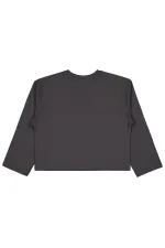 Kız Çocuk Sweatshirt 10-13 Yaş Antrasit - Paket