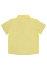 Chemise garçon, 10-13 ans, jaune clair - Emballage