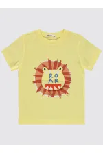 Boys Pajama Set 2-5 Years Old Light Yellow - Package