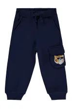 Pantalon de survêtement garçon, 2-5 ans, bleu marine - Lot