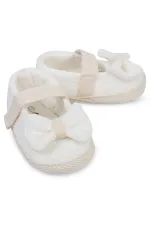 Chaussons bébé pointure 18-21, blanc cassé - Emballage