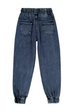 Pantalon pour fille, 6-9 ans, bleu clair - Lot