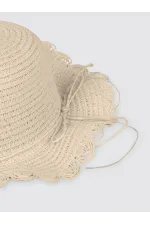 Kız Çocuk Şapka Bere 6-9 Yaş Krem - Paket