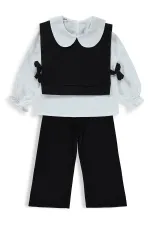 Ensemble d'équipe pour filles de 2 à 5 ans, noir - Emballage