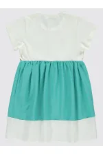 Ensemble gilet et robe vert pour fille (6-9 ans) - Paquet