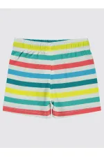 Erkek Çocuk Şort 2-5 Yaş Ekru - Paket