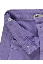 Girls' Trousers, Ages 6-9, Purple - Pack