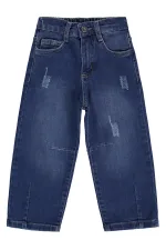 Pantalon en jean pour garçon, 2-5 ans, bleu foncé - Lot