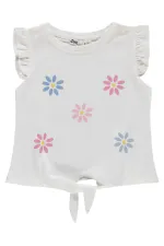 Kız Çocuk Takım 2-5 Yaş Kırık Beyaz-Açık İndigo - Paket