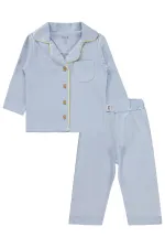 Ensemble pyjama bébé 0-24 mois bleu - Emballage