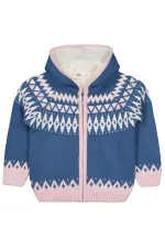 Kız Çocuk Hırka 6-9 Yaş Petrol - Paket