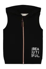 Kız Çocuk Yelek 2-5 Yaş Siyah - Paket