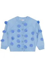 Kız Çocuk Hırka 2-5 Yaş Mavi - Paket