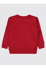 Erkek Çocuk Sweatshirt 2-5 Yaş Kırmızı - Paket