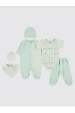 Bebek Zıbın Takımları 0-24 Ay Mint - Paket