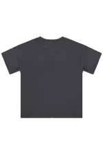 Girls' T-shirt, Ages 6-9, Anthracite - Pack Girls' T-shirt, Ages 6-9, Anthracite - Pack
