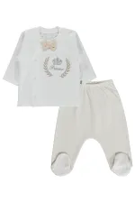 Ensemble de bodies bébé 0-24 mois marron clair - Lot