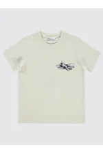 Lot de T-shirts pour garçons de 6 à 9 ans, couleur ivoire