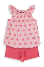 Ensemble pour fille de 2 à 5 ans, rose et grenade - Emballage