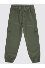 Pantalon garçon 10-13 ans, vert amande - Lot