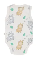 Bebek Çıtçıtlı Badi 0-24 Ay Ekru - Paket