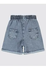 Kız Çocuk Şort 6-9 Yaş Mavi - Paket