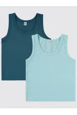 Erkek Çocuk Atlet 2-9 Yaş Mavi-Lacivert - Paket