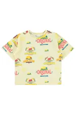 Boys T-Shirt 10-13 Years Old Light Yellow - Package