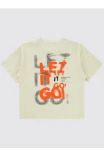 Boys T-Shirt 6-9 Years Ivory - Pack