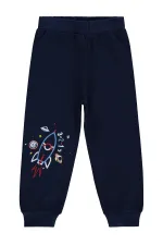 Pantalon de survêtement garçon Km 2-5 ans Bleu marine - Lot