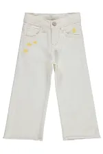Kız Çocuk Pantolon 2-5 Yaş Kırık Beyaz - Paket